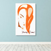Party Time Canvas Print Leinwanddruck (Insitu (Holzboden))