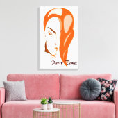 Party Time Canvas Print Leinwanddruck (Insitu (Wohnzimmer))