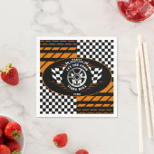 Party Time Checkered Flag Auto Sportwagen Racing Serviette (Beispiel)