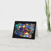 Party Time Collage Blindkarte / Notelet Karte (Vorderseite)