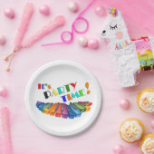 Party Time Color Tastatur Pappteller (Party)