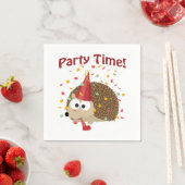 Party Time Confetti Hedgeho Serviette (Beispiel)