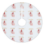 Party Time Confetti Pig Polyester Weihnachtsbaumdecke (Vorderseite)