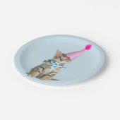 PARTY Time Cupcake Geburtstag Kitten Feier Pappteller (Schrägansicht)