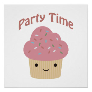 Party TIme Cupcake Poster