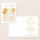 Party Time Custom 50 Jahre Einladung (Anzeige)