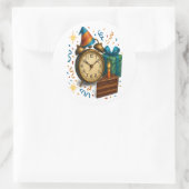 Party Time - Feiern im Stil Runder Aufkleber (Tasche)