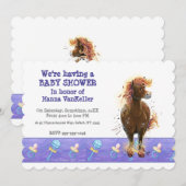 Party Time Fire Horse Einladung (Vorne/Hinten)