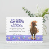 Party Time Fire Horse Einladung (Stehend Vorderseite)