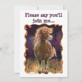 Party Time Fire Horse Einladung (Vorderseite)