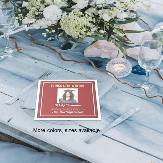 Party Time Foto Abschluss Napkin Serviette