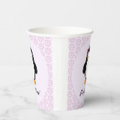 Party Time Girl Pinguin Pappbecher (Rechts)