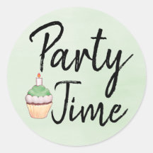 Party Time Green Water Cupcake Geburtstag