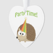 Party Time Igel Ornament (Vorderseite)