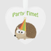 Party Time Igel Ornament (Vorderseite)