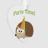 Party Time Igel Ornament (Vorderseite)