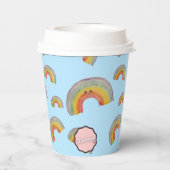 Party Time! Kawaii Rainbow Paper Cup Pappbecher (Rückseite)