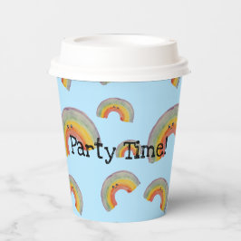 Party Time! Kawaii Rainbow Paper Cup Pappbecher