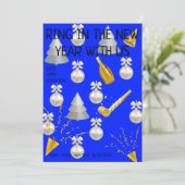 Party Time! (Leer) Feiertagskarte (Stehend Vorderseite)