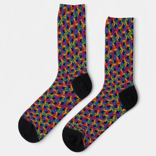 Party Time Meeple Crew Socks Socken (Linkes Detail)