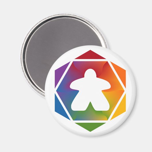 Party Time Meeple Magnet (Vorderseite/Rückseite)