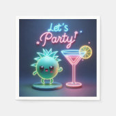 Party Time Neon Green Serviette (Vorderseite)