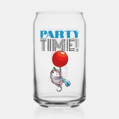PARTY TIME! Party Possum Funny Floating Opossum Dosenglas (Vorderseite)