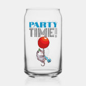 PARTY TIME! Party Possum Funny Floating Opossum Dosenglas (Rückseite)