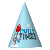 PARTY TIME! Party Possum Funny Floating Opossum Partyhütchen (Vorderseite)