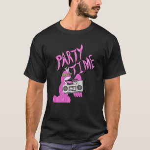 Party Time Pink Flamingo Angesagt Cool Funky Anima T-Shirt