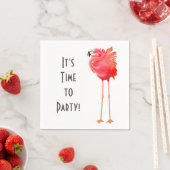 Party Time Pink Flamingo Paper Napkins Serviette (Beispiel)