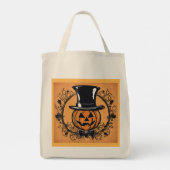 Party Time! Pumpkin Head Halloween Tote Bag Tragetasche (Rückseite)