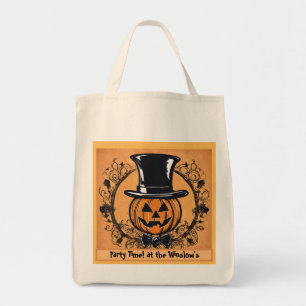 Party Time! Pumpkin Head Halloween Tote Bag Tragetasche