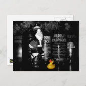 "Party Time" Rubber Ente Postkarte (Vorne/Hinten)