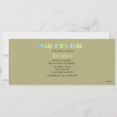 Party Time Silhouetten Einladung (Rückseite)