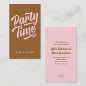 Party Time Ticket (Vorne/Hinten)