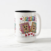 Party Time Toaster Pastries Zweifarbige Tasse (VorderseiteRechts)