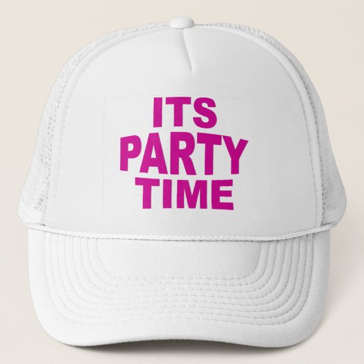 Party Time Trucker Hat Truckerkappe (Vorderseite)