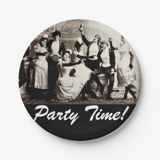 Party Time Women feiern Paper Teller (Vorderseite)