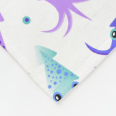 Party-Tintenfisch-Muster Fleecedecke (Ecke)