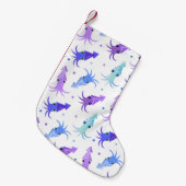 Party-Tintenfisch-Muster Kleiner Weihnachtsstrumpf (Vorderansicht (hängend))