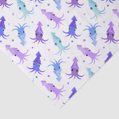 Party-Tintenfisch-Muster Seidenpapier (Ausschnitt)