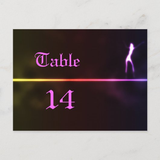 Party Tischnummer (Vorderseite)