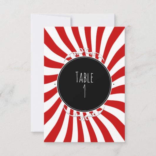 Party Tischnummer (Vorderseite)