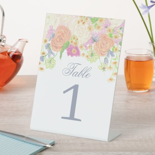 Party Tischnummern Sockelschild (In Situ)