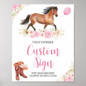 Party-Tischtennis für Pferde Poster (Vorne)