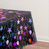 Party Tischtuch aus farbigen Balloons und Stars Tischdecke (Beispiel)