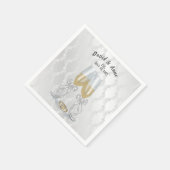 Party Toast und Ringe zum Jubiläum Serviette (Ecke)