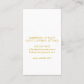 Party Toast Visitenkarte (Rückseite)