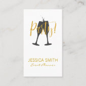 Party Toast Visitenkarte (Vorderseite)